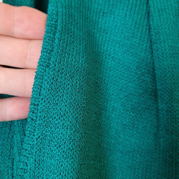 St. John Collection Santana Knit Green Pants Pockets Pleated Front Size 8 - Picture 9 of 9